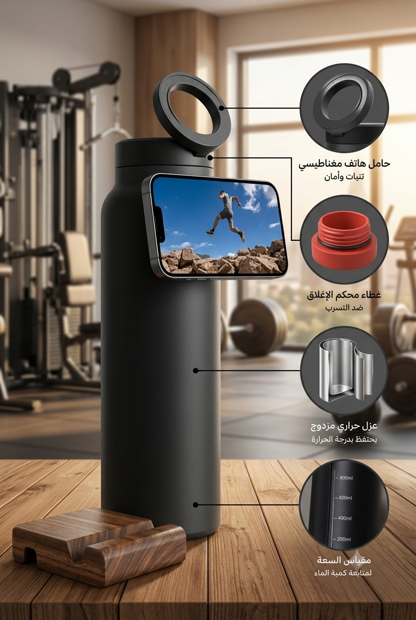 gourde porte telephone