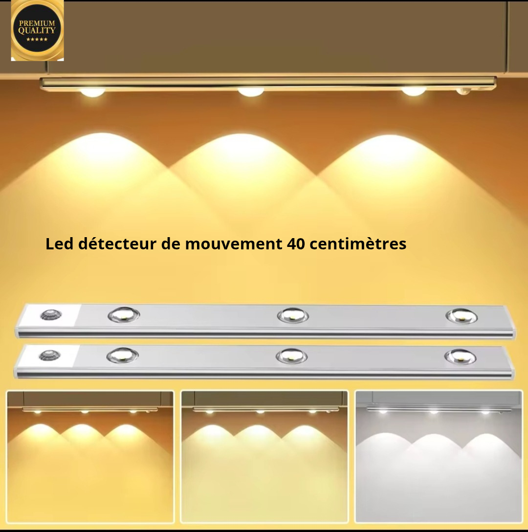 Led detecteur de mouvement 50 centimètres